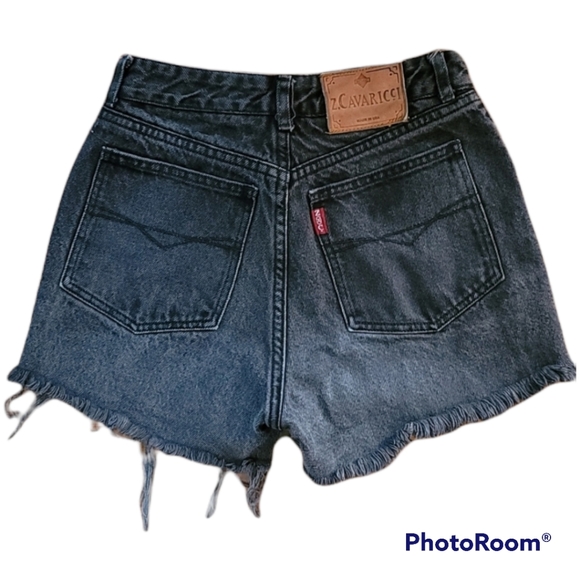Vintage Z. Cavaricci high waist fringe shorts sz 29 - Picture 3 of 11
